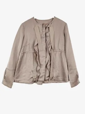 Veronika Maine Stone Lightweight Tie Jacket Size 12