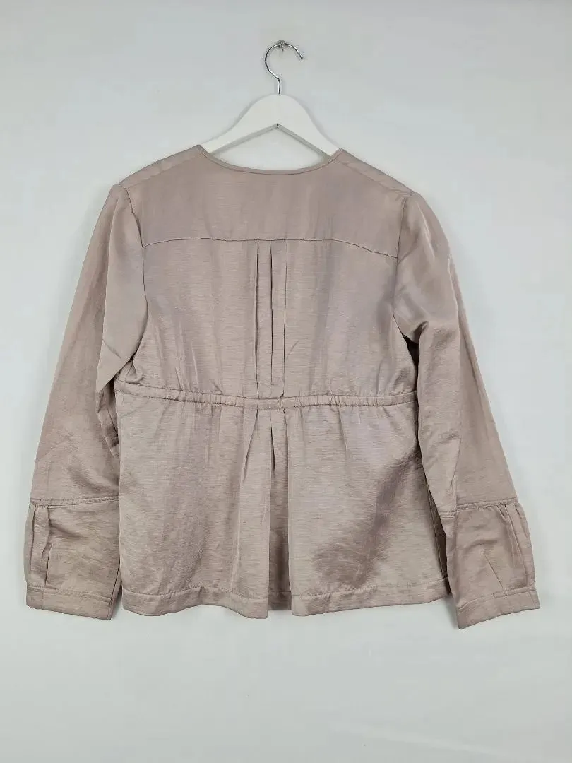 Veronika Maine Stone Lightweight Tie Jacket Size 12