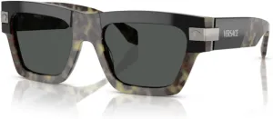 Versace VE4464 Rectangular Sunglasses for Men   BUNDLE With Designer iWear Complimentary Eyewear Kit