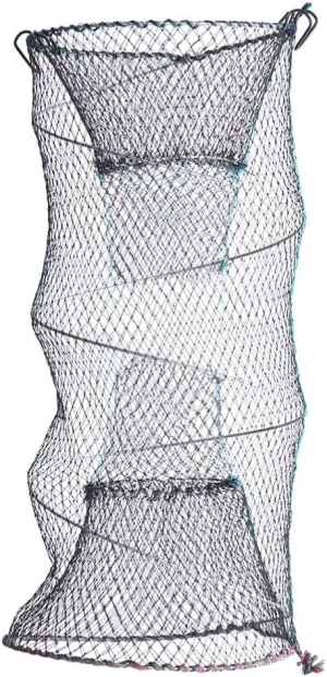 VICASKY Portable Folded Fishing Net Fish 30x60cm Zinc Plated Minnow Trap for Freshwater Saltwater