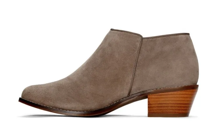 Vionic Greige Serena Side Zip Womens Ankle Boots 322SERENA-GRG