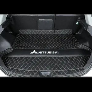 Washable Car Boot Liner Protector for Mitsubishi Outlander 2006 2007 2008 2009, Protects Carpet from Dogs Pets Mud Water Rubbish Tools Shopping,B Black