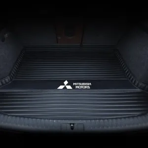 Washable Car Boot Liner Protector for Mitsubishi Outlander Five Seats 2013 2014 2015 2016, Protects Carpet from Dogs Pets Mud Water Rubbish Tools Shopping,C Black