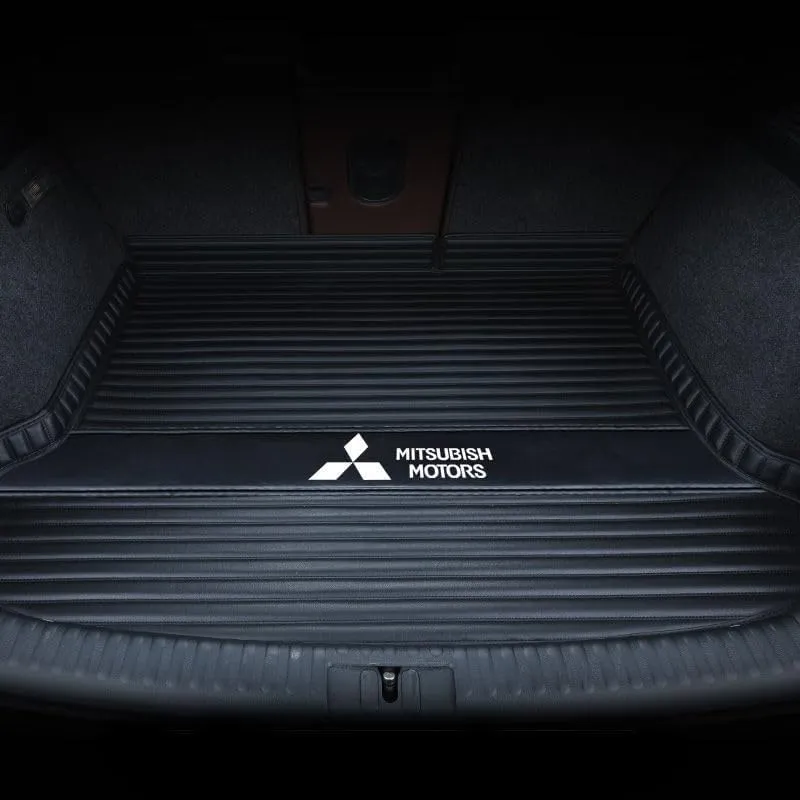 Washable Car Boot Liner Protector for Mitsubishi Outlander Five Seats 2013 2014 2015 2016, Protects Carpet from Dogs Pets Mud Water Rubbish Tools Shopping,C Black
