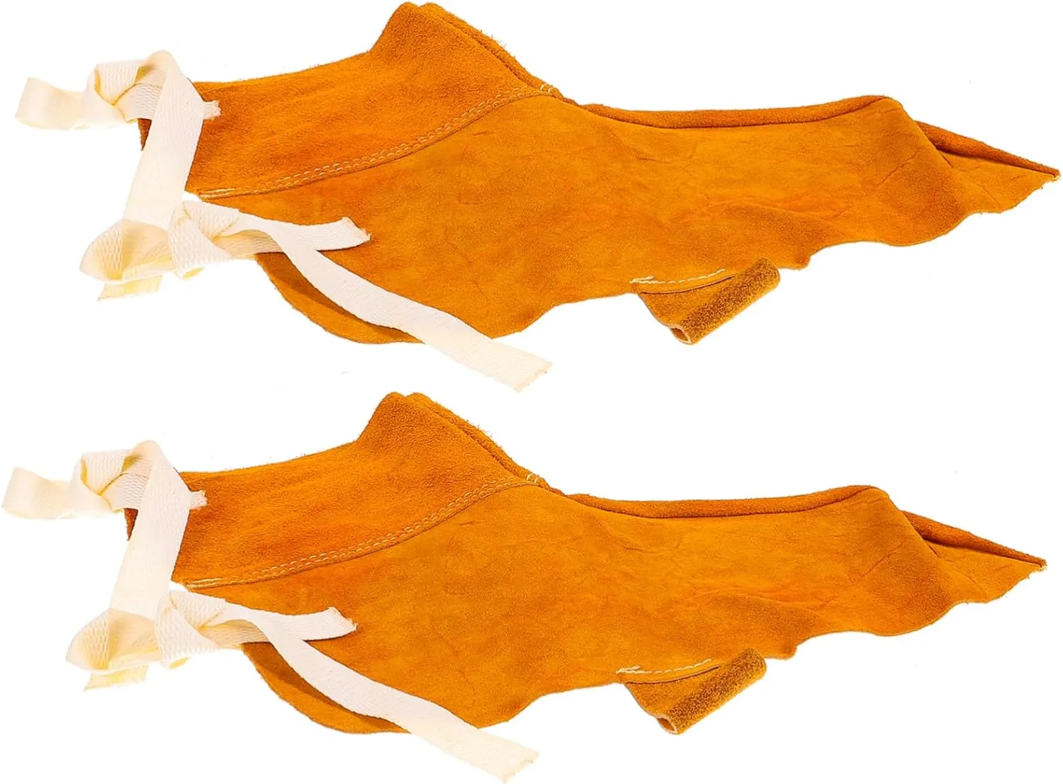Welder Boot Covers 2-layer Cowhide Shoes Protectors for Welding Safety Random Color
