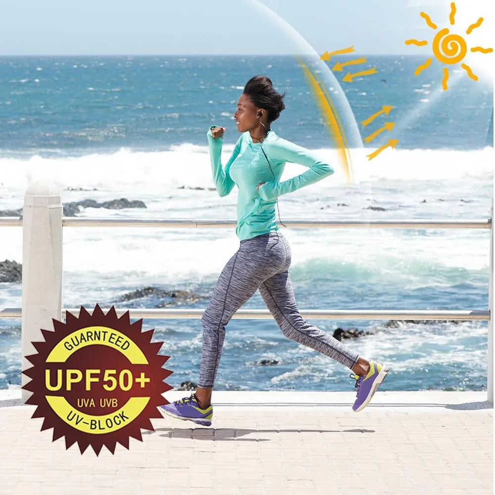 Willit Women's UPF 50  Sun Protection Hoodie SPF Shirt long sleeve Hiking Fishing Outdoor Shirt Lightweight Hoodie