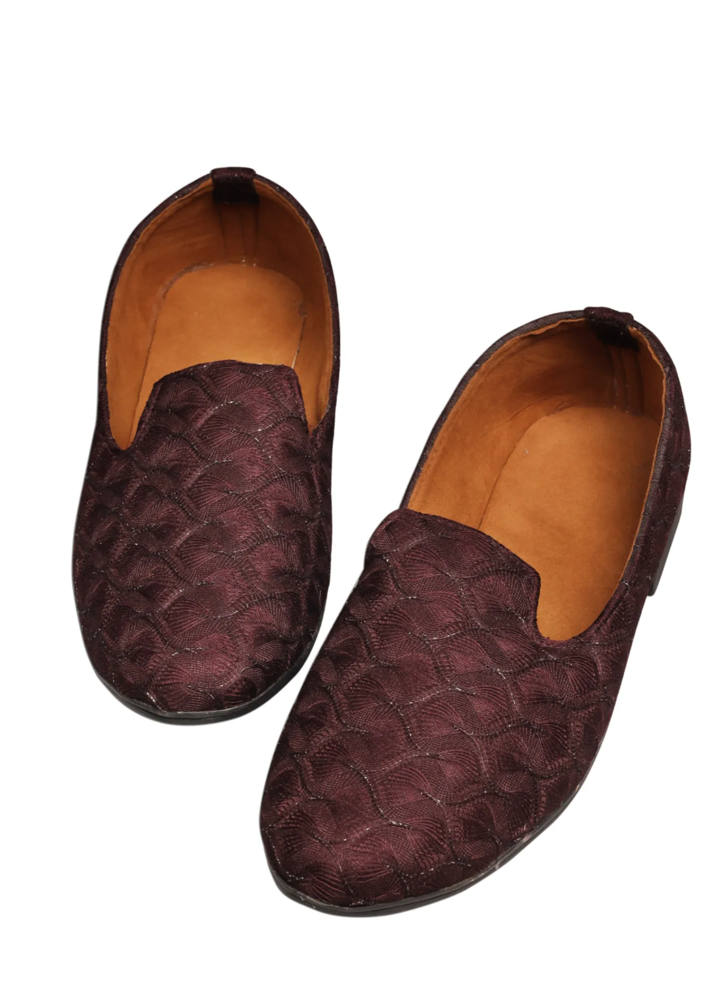 Wine Designer Loafer Shoes for Mens