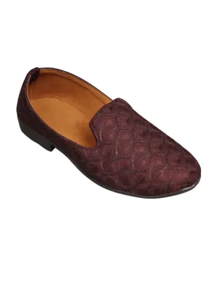 Wine Designer Loafer Shoes for Mens