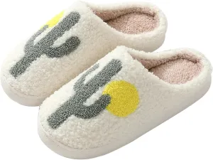 Women Slippers Cute House Slippers Strawberry Slippers Comfy Soft Bedroom Shoes Warm Fuzzy Slip-On Slippers Indoor Non-slip Plush Bedroom Slippers, E-24TX001
