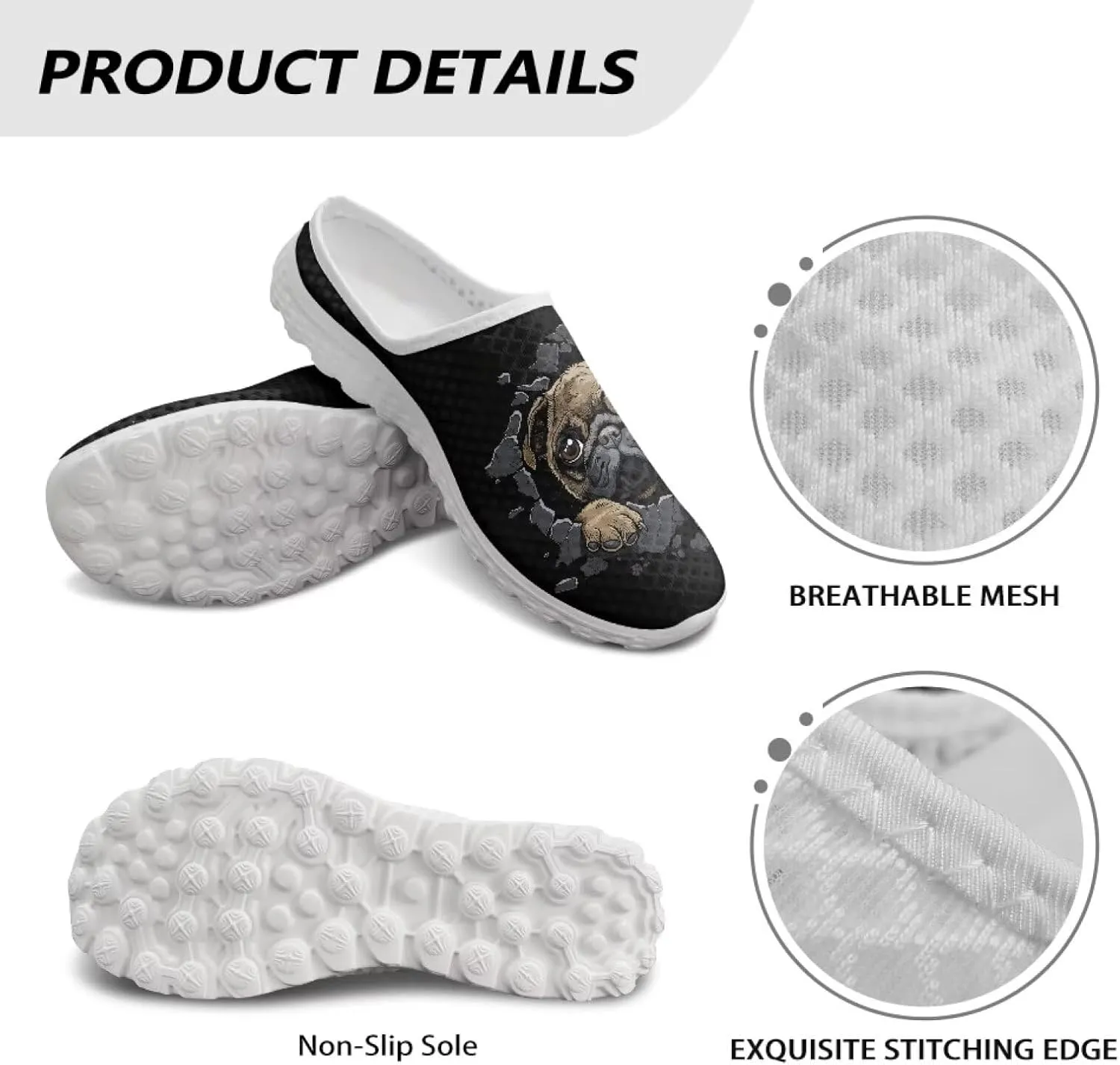 Womens Backless Slip on Shoes Half Sport Mesh Sneakers Lightweight Breathable Casual Walking Shoes
