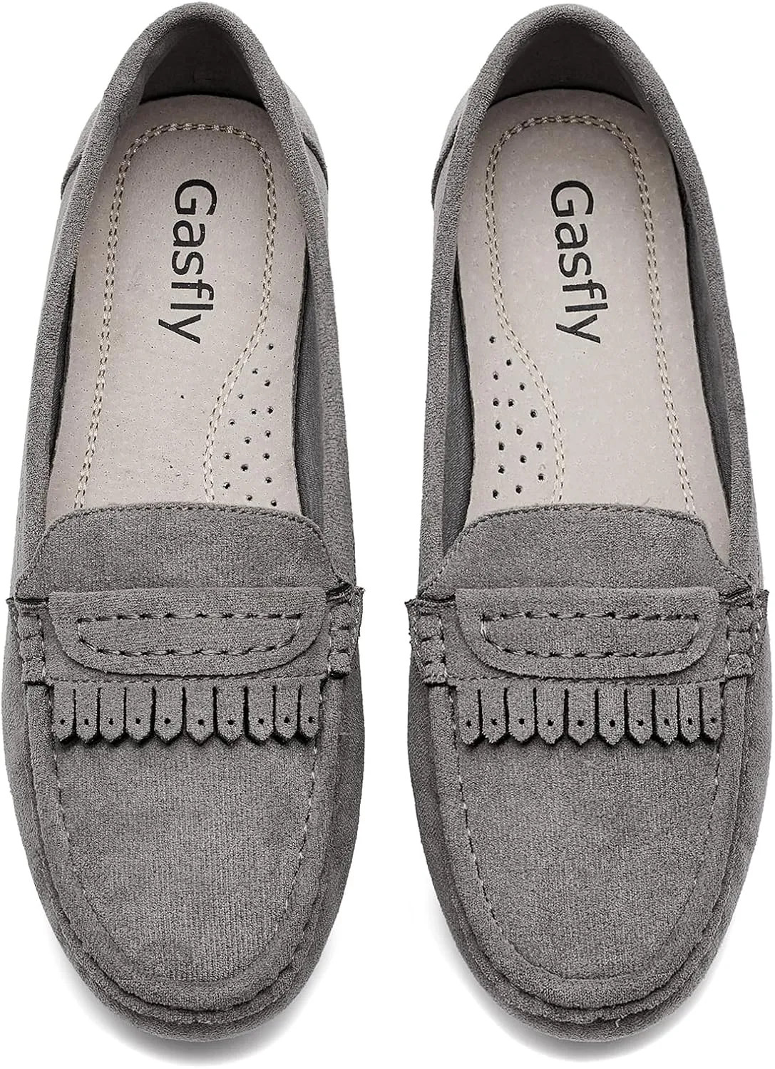 Women's Business Loafers Work Casual Flats Shoes Lightweight Penny PU Leather Slip On Walking Shoes