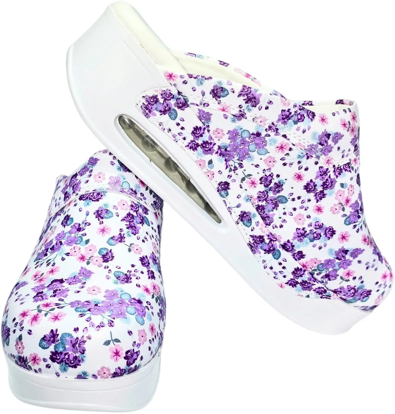 Womens Clogs with Arch Support, Pure Leather, Slip-On Clogs for Women, Perfect for Daily Indoor and Outdoor Usage, Shock Absorption, Breathable Materials
