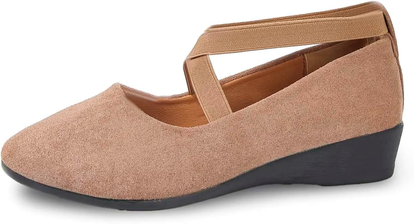Womens Closed Toe Sandals with Ankle Strappy Comfort Cork Footbed for Comfort Arch Support Lightweight Flat Sandals