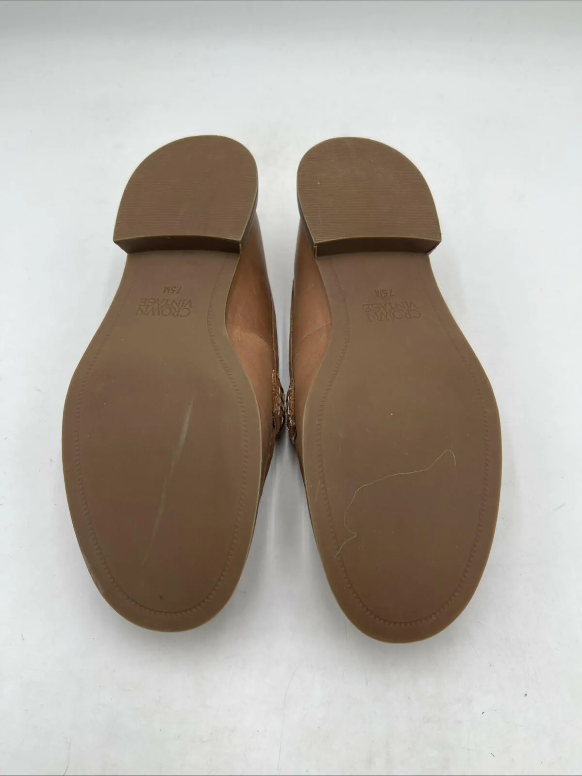 Women’s Crown Vintage Feyola Loafers Rust 7.5M/38 - Very Good