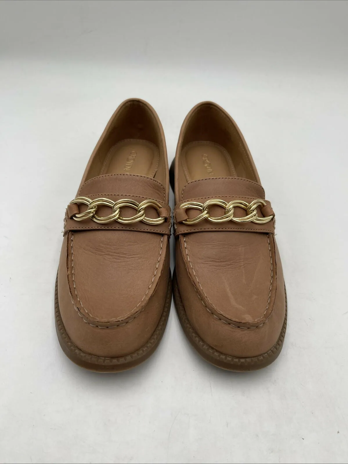 Women’s Crown Vintage Feyola Loafers Rust 7.5M/38 - Very Good