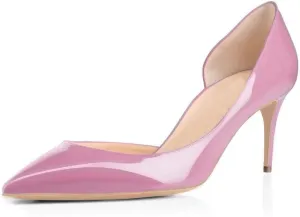 Women's D'Orsay Pumps Stiletto High Heel Shoes Slip On Sexy Pointed Toe Dress Pumps Shoes