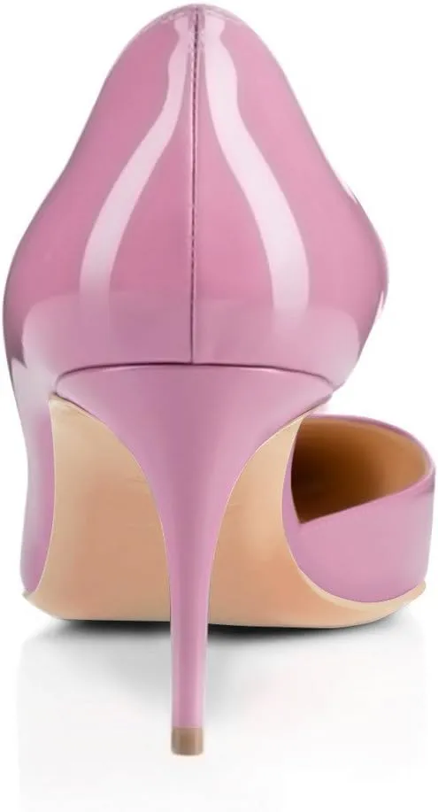 Women's D'Orsay Pumps Stiletto High Heel Shoes Slip On Sexy Pointed Toe Dress Pumps Shoes
