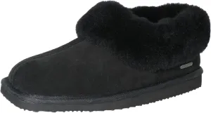 Women's Genuine Suede Uppers Square Toe Boot Slippers Ankel Booties with Sheepskin Collar Memory Foam Warm Comfy Fuzzy Shoes for Indoor Outdoor Winter