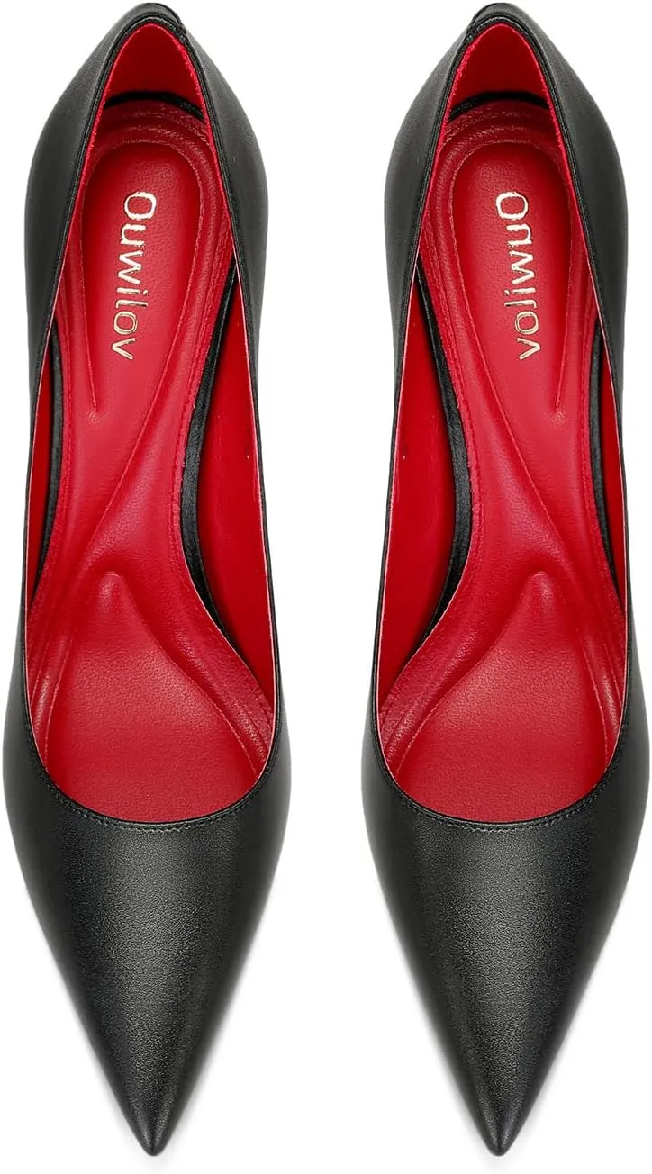 Women's High Heel Pumps Elegant Stiletto Heels with Cushioned Insole for Party and Office Comfortable Slip-On Design Ideal for Formal and Casual Occasions