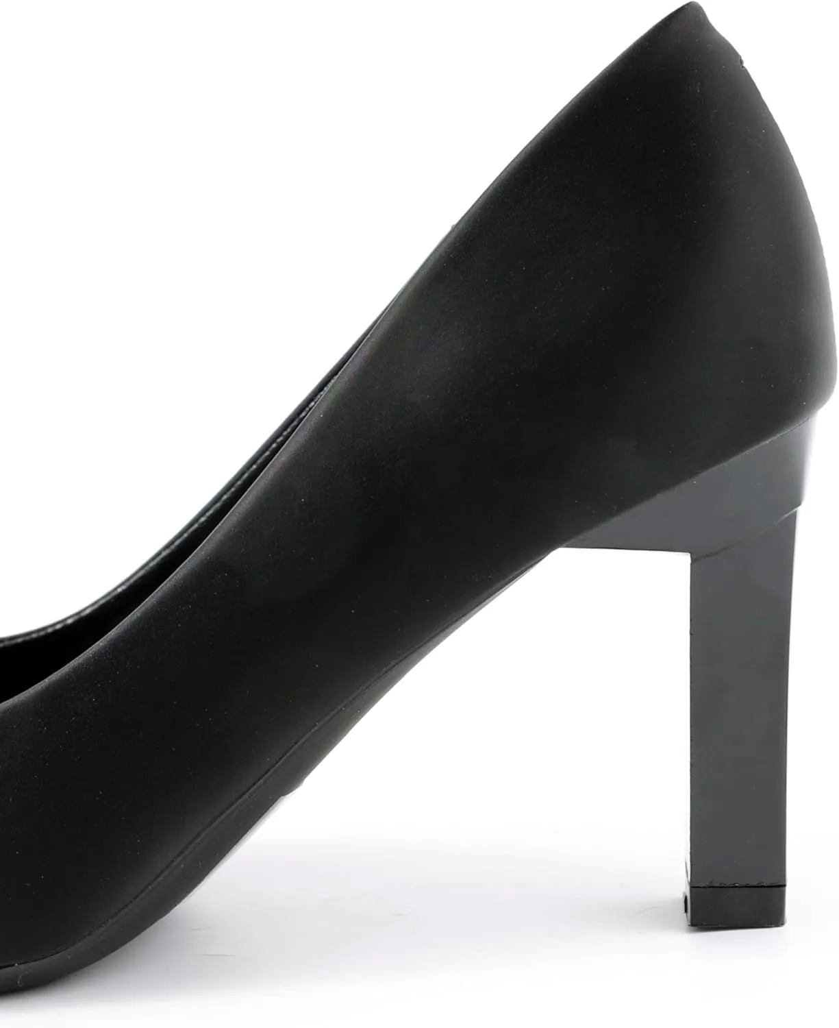 Women's Pointed Toe Block Heel Pumps, Slip-On Dress Shoes with Rhinestone Straps for Office, Party & Formal Wear