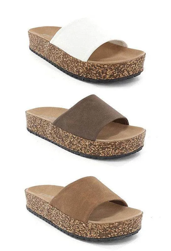 Women's Shoes D-Beca-01- Cork Sandal