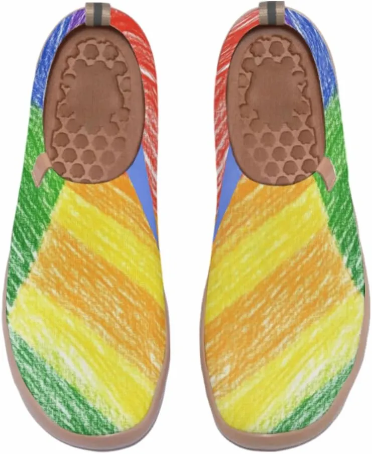Women's Travel Walking Shoes Knit Slip On Casual Loafers