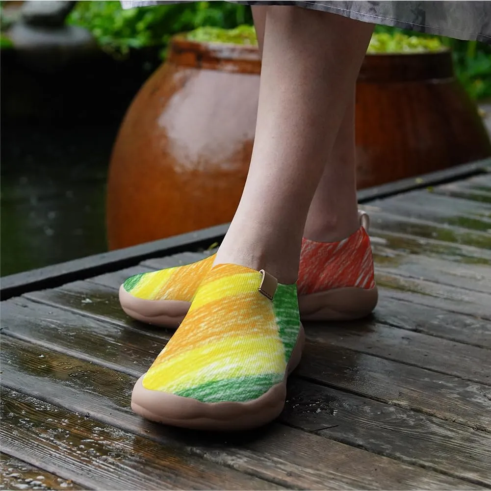 Women's Travel Walking Shoes Knit Slip On Casual Loafers