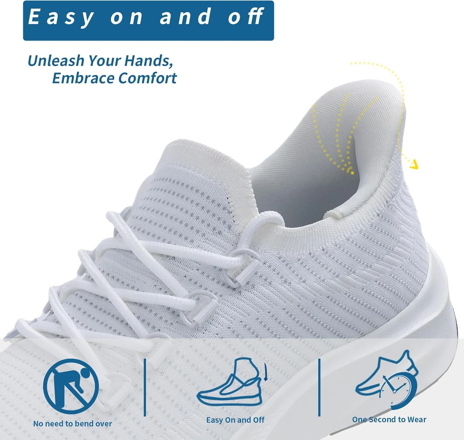 Womens Walking Shoes | Casual Tennis Sneakers | Slip On Shoes | Comfortable Lightweight Shoes US 6-11