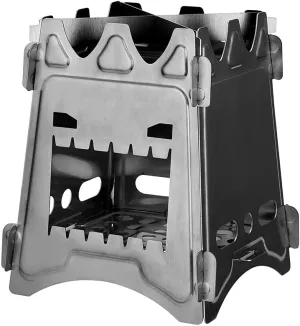 Wood Burning Portable Stove Backpacking Survival Foldable Ultralight Stove/a