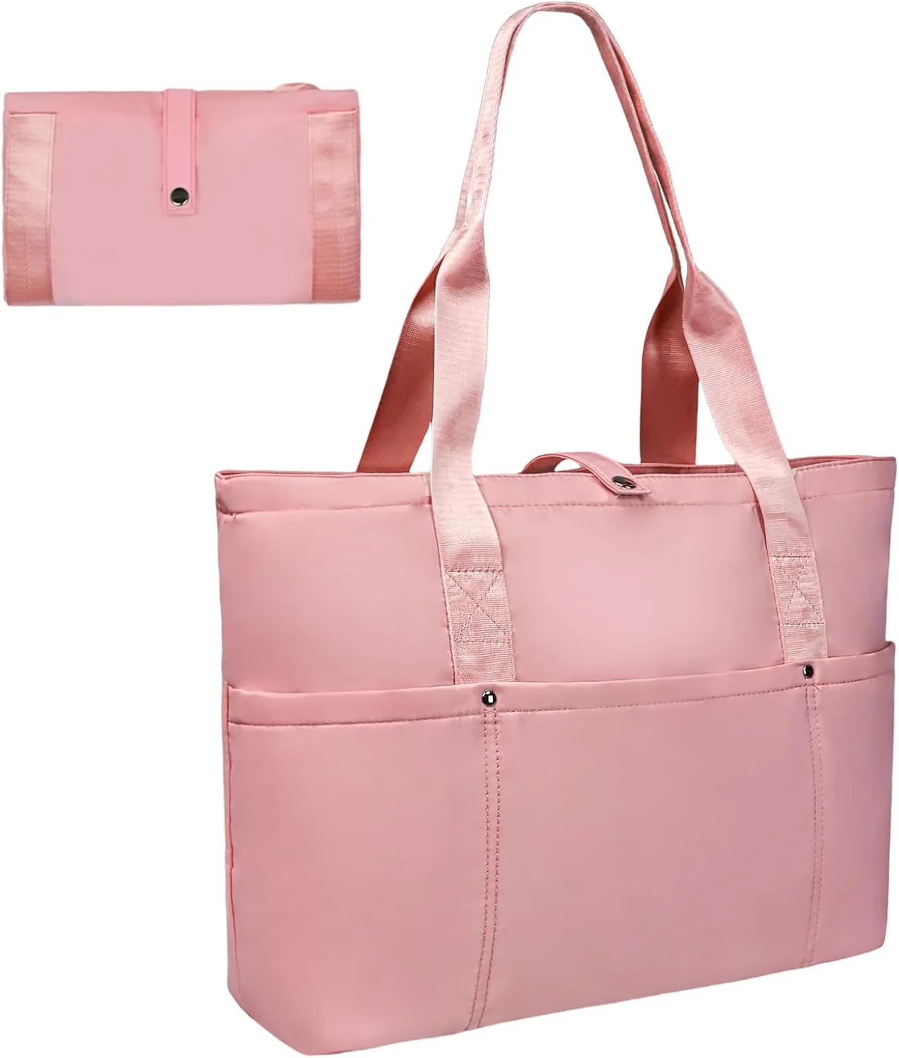 Work Bags for Women- Nursing Clinical Bag with Zipper Large Foldable Travel Bag Water-Resistant Handbag