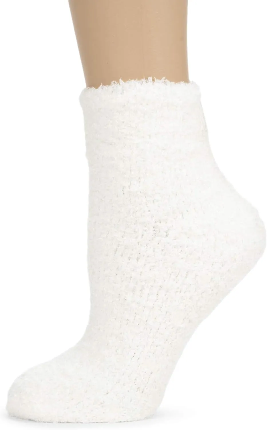 World's Softest Ultra-Soft Knit Comfort Quarter Length Cozy Socks with Grippers