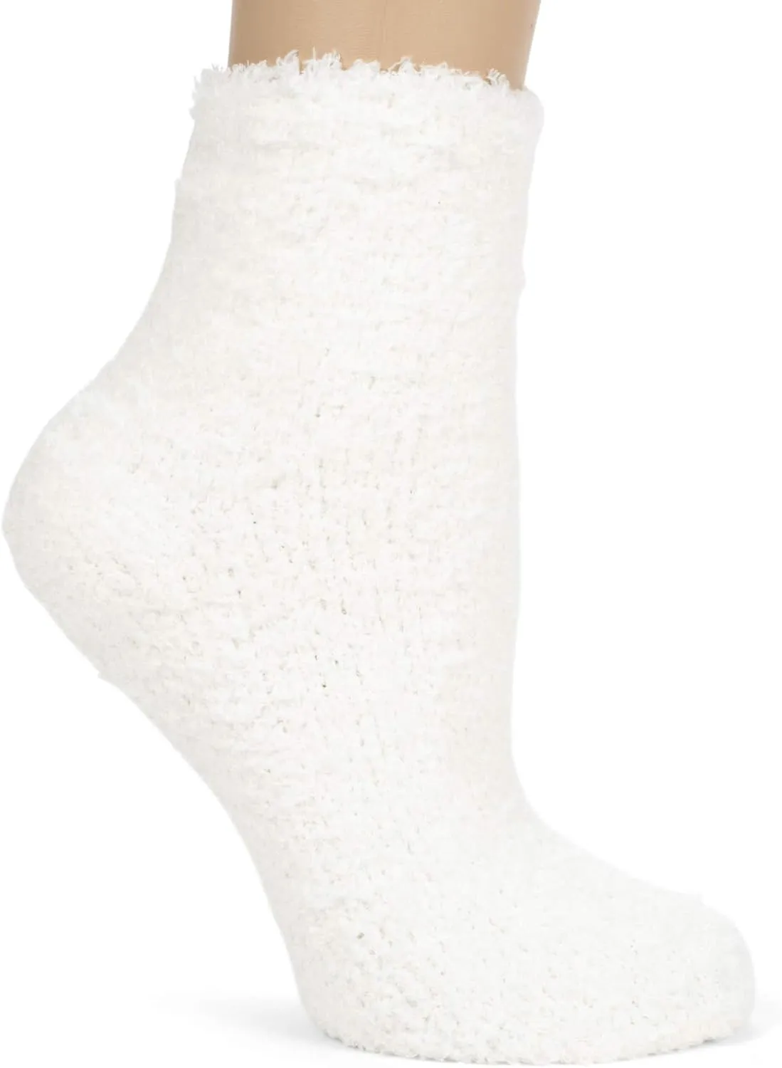 World's Softest Ultra-Soft Knit Comfort Quarter Length Cozy Socks with Grippers