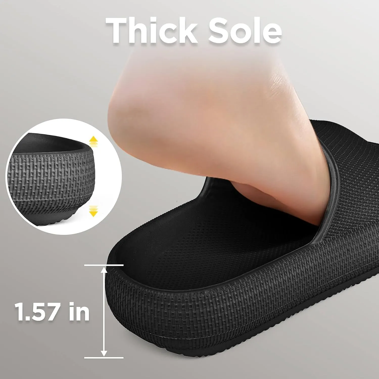 WYSBAOSHU Kids Cloud Slides Girls Boys Slip On Slide Sandals Comfort Non-Slip Thick Sole Slippers Summer Shower Shoes Pool Beach Water Shoes
