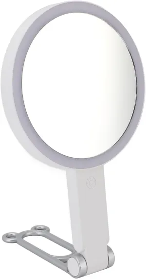 ZJchao 5X Magnifying Makeup Mirror with Light, Travel & Home Use, LED Light Source