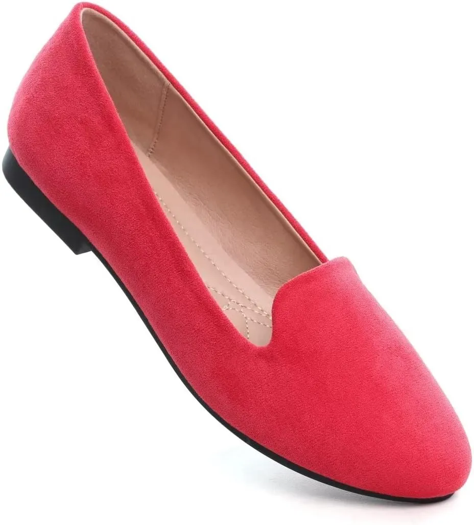 ZTWUTANG Women's Cute Round-Toe Flat Ballet Shoes Comfortable Dress Shoes for Walking